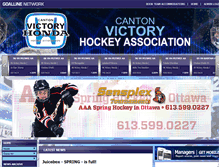 Tablet Screenshot of cantonhockey.org